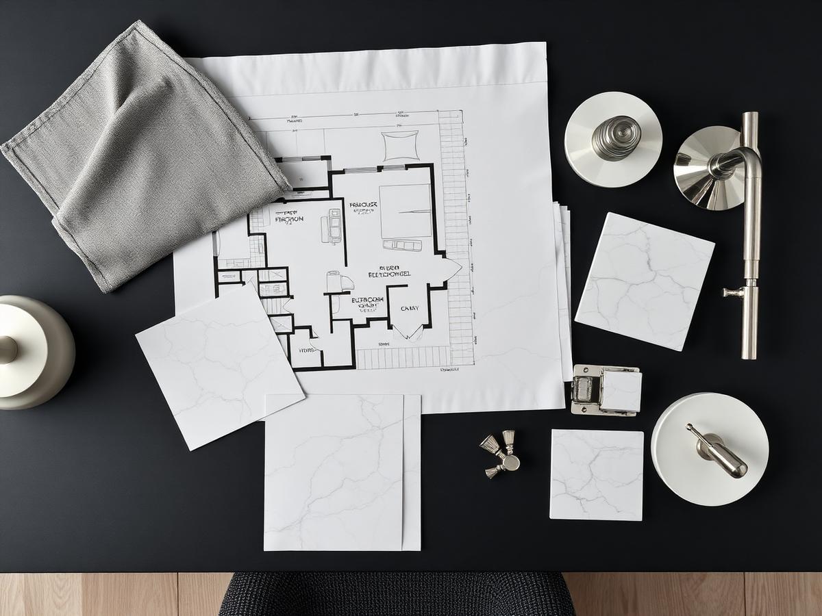 HomeTag interior design moodboard and floor plans